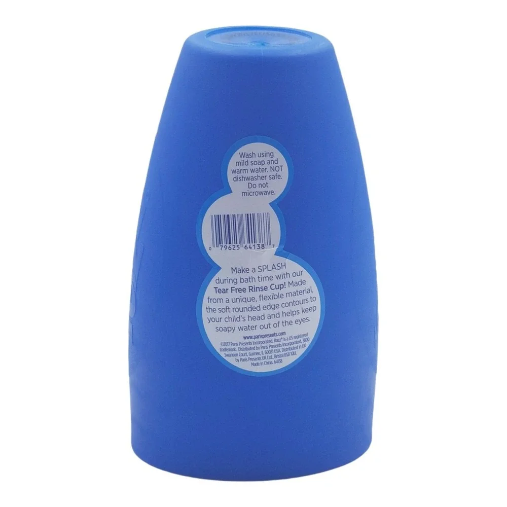 Razz Tear Free‎ Rinse Cup Blue Tub Time Fun, Soft, BPA Free